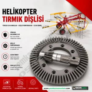 Helikopter tırmık dişlisi