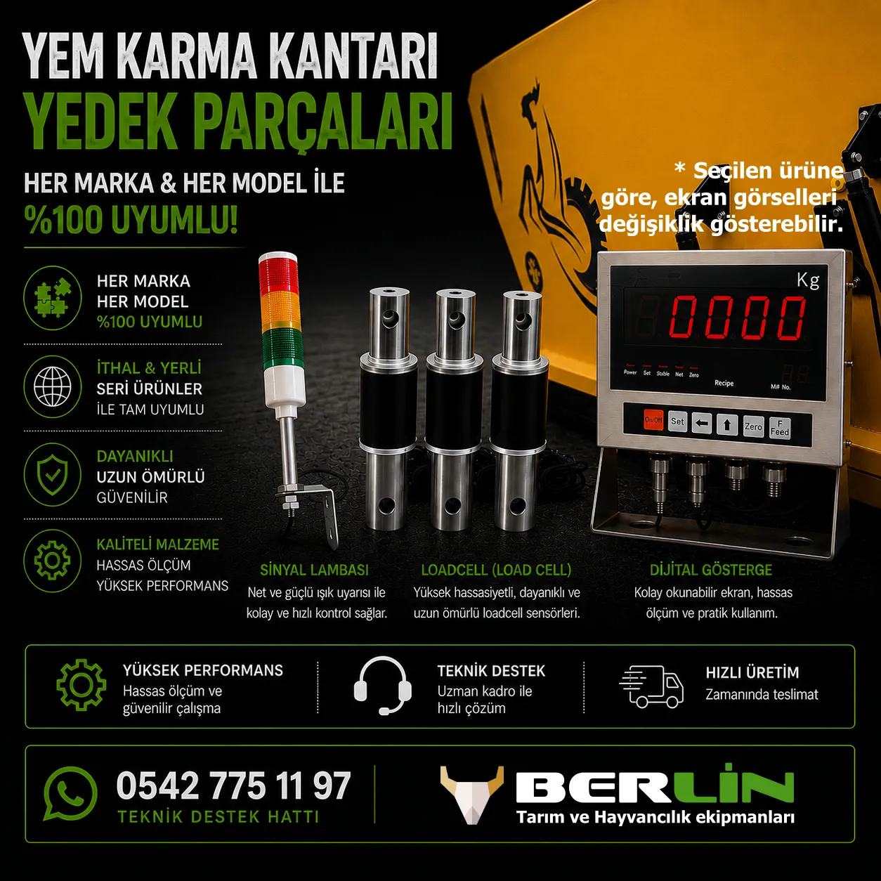 Yem Karma Kantarı 2 Yem Karma Kantar Loadcell Sistemleri