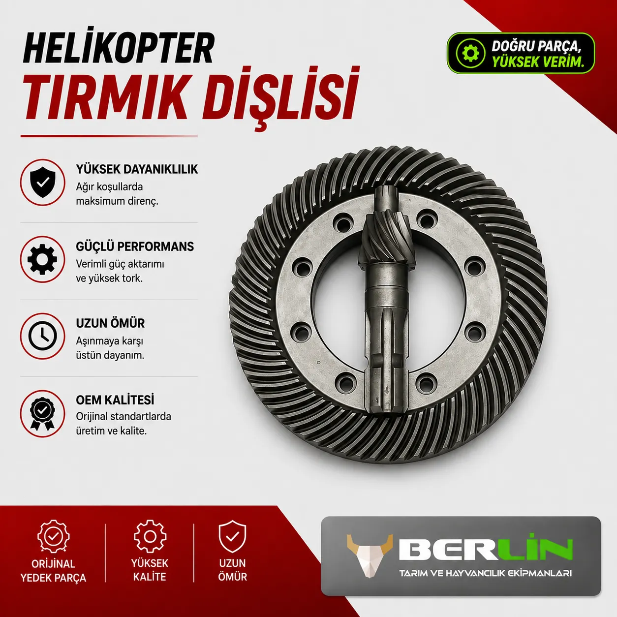 Ot Toplama Şanzıman Dişlisi 1 Ot Toplama Şanzıman Dişlisi